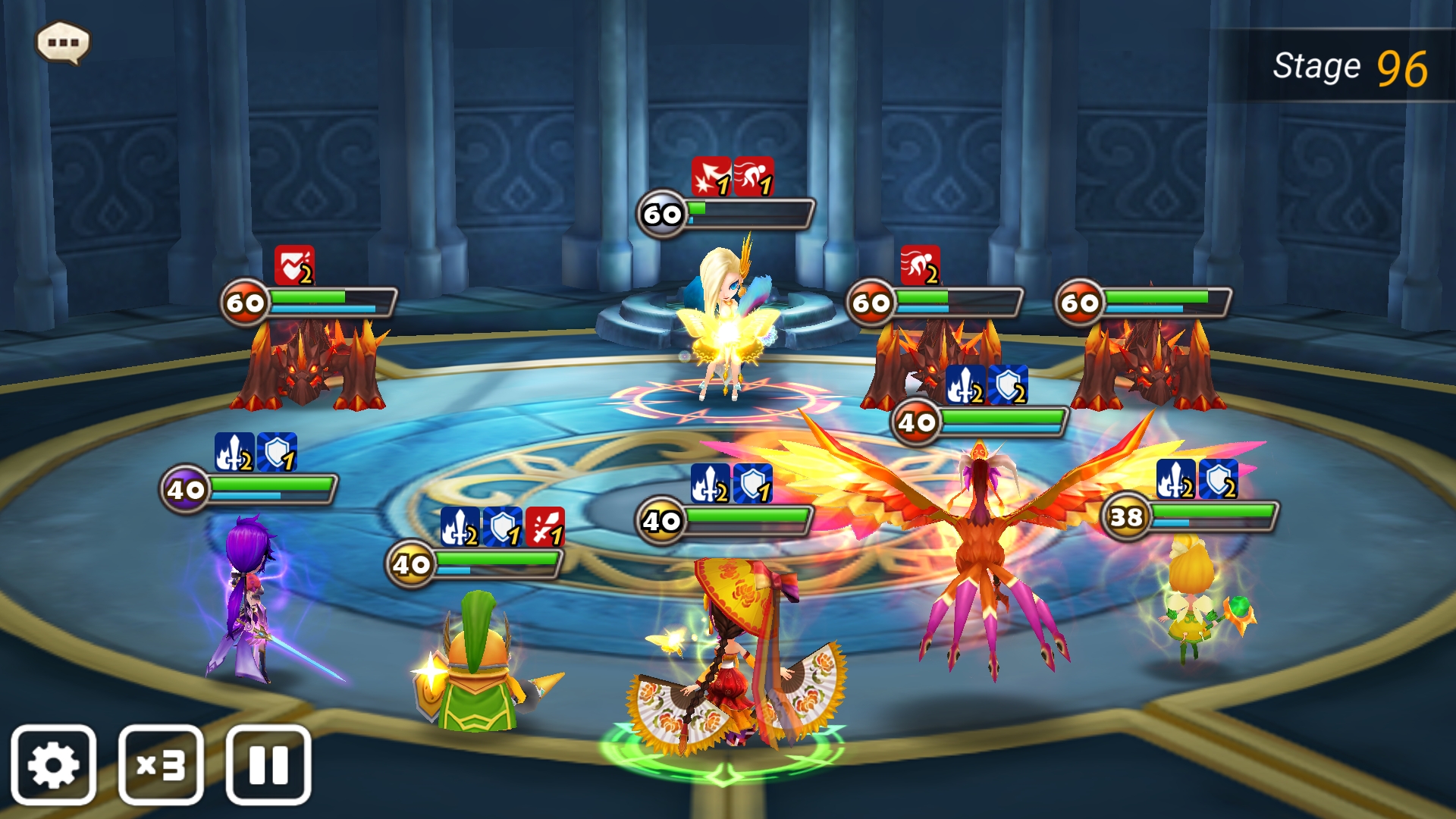 試練の塔　光オラクル　火サラマンダー