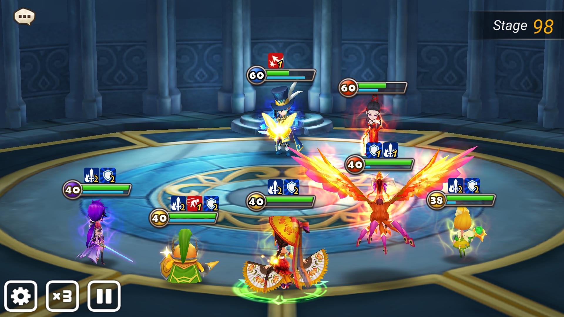 試練の塔　水ファントム　火守護羅刹