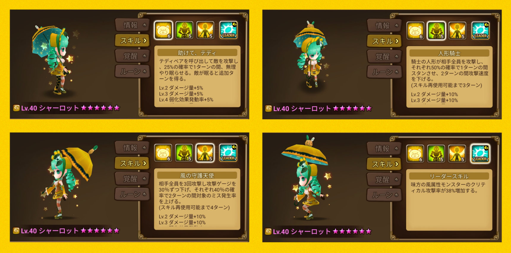 シャーロット　スキル