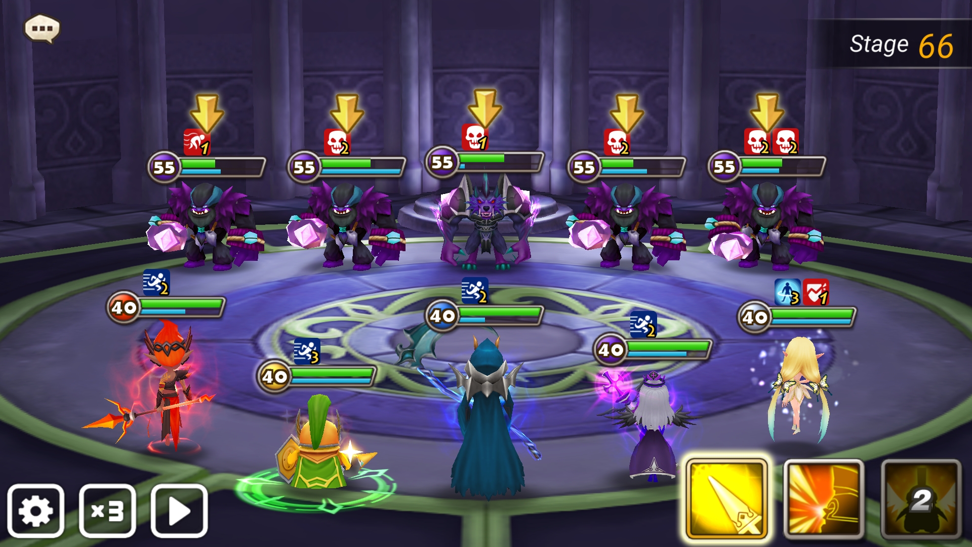 試練のタワー　６６階