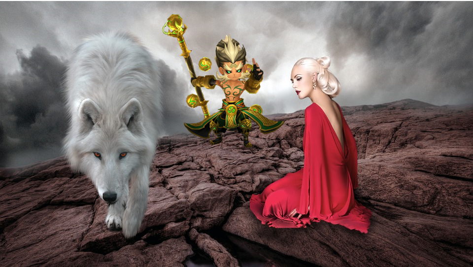 握手を求める孫悟空